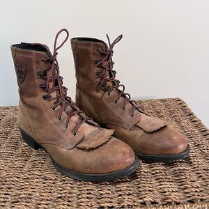Ariat Heritage Kiltie Leather Lace-up Boot - Size 7